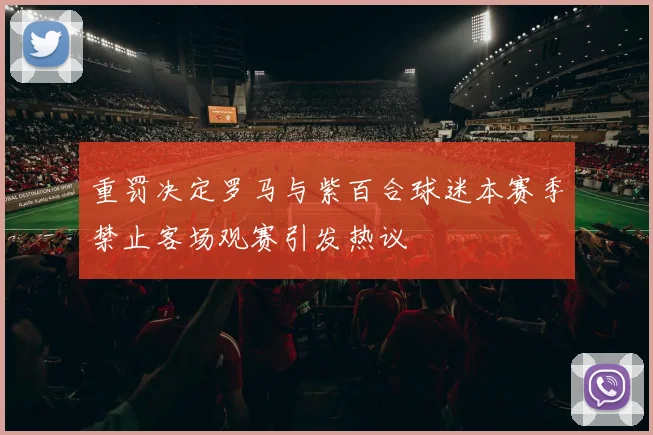 重罚决定罗马与紫百合球迷本赛季禁止客场观赛引发热议